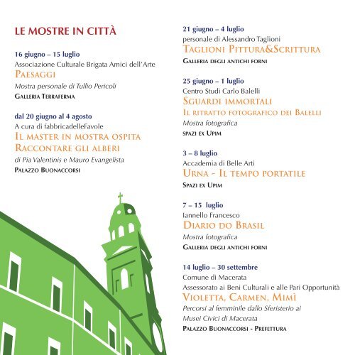 Macerata d'Estate - Eventi e sagre