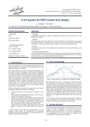 A CA system for RGP contact lens design - IMProVe2011