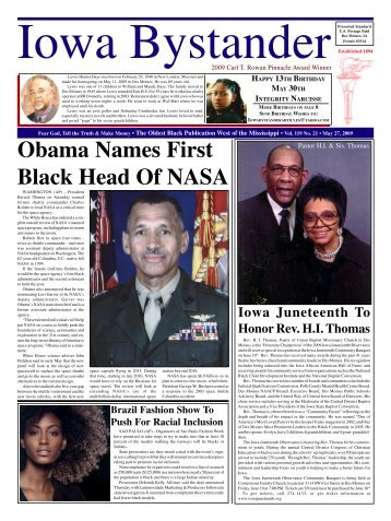 Obama Names First Black Head Of NASA - Drake University Law ...