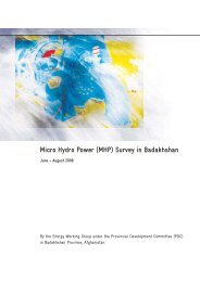 Micro Hydro Power (MHP) Survey in Badakhshan - Afghan