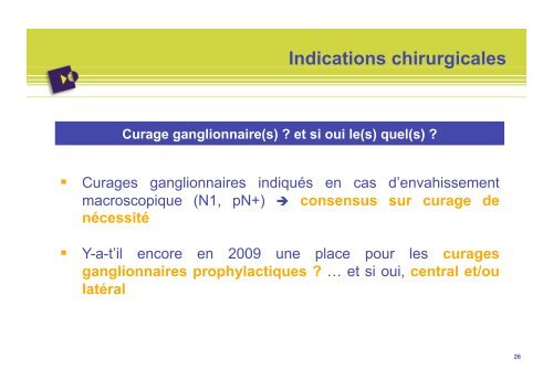 Quel traitement chirurgical dans les Cancers DiffÃ©renciÃ©s de la ...