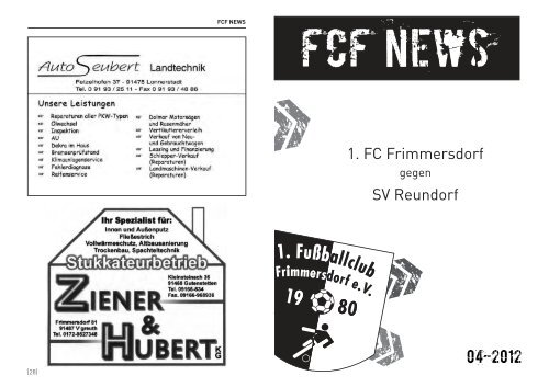 FCF News 04/2012 - 1.FC Frimmersdorf