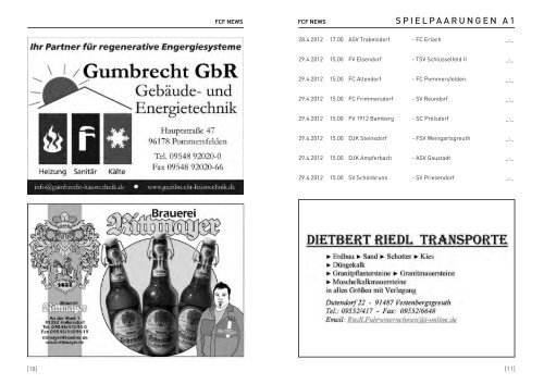 FCF News 04/2012 - 1.FC Frimmersdorf
