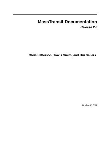 MassTransit Documentation - Read the Docs