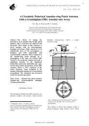 A Circularly Polarized Annular-ring Patch Antenna with a ... - Ijmot.com