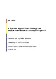 A Systems Approach to Strategy and Execution in National Security ...