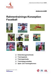 Rahmentrainings-Konzeption Faustball - Swiss Faustball