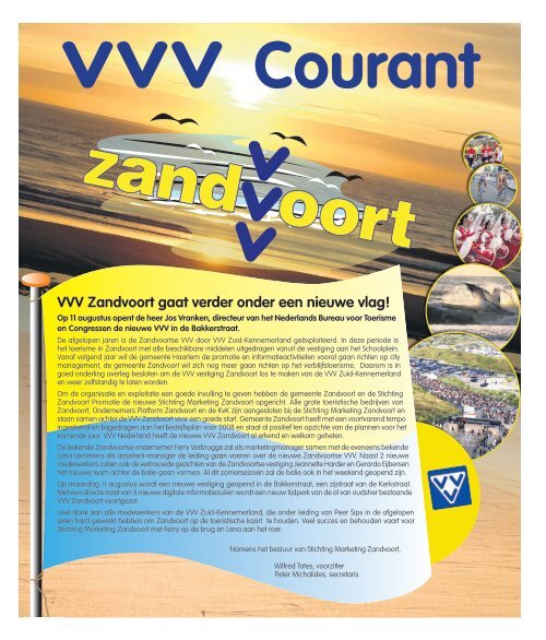 VVV Zandvoort gaat verder onder een nieuwe vlag! - Zandvoortse ...