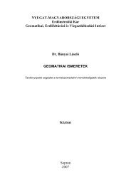 Geomatikai ismeretek - FÃ¶ldmÃ©rÃ©si Ã©s TÃ¡vÃ©rzÃ©kelÃ©si TanszÃ©k ...