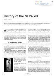 History of the NFPA 70E - E+C Spot On