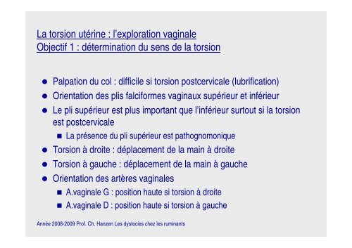 Les dystocies chez les ruminants - ThÃ©riogÃ©nologie des animaux de ...