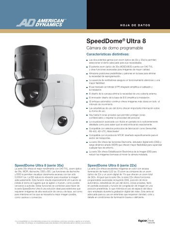 speeddomeÂ® Ultra 8 - CCTV Center