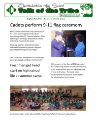 Cadets perform 9-â11 flag ceremony - Choctawhatchee High School