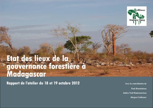 Etat des lieux de la gouvernance forestiÃ¨re Ã  Madagascar - PROFOR