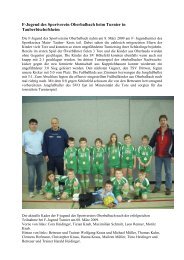 F-Jugend des Sportverein Oberbalbach beim Turnier in ...