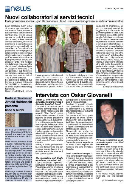 Infoblatt News Nr. 8 - August 2008 (PDF 516 KB)