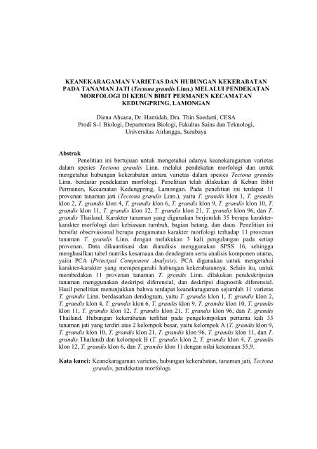 JURNAL DIENA AHSANA - Departemen Biologi