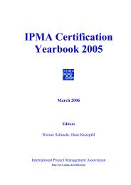 IPMA Certification Yearbook 2005