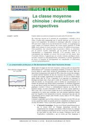 La classe moyenne chinoise : Evaluation et perspectives