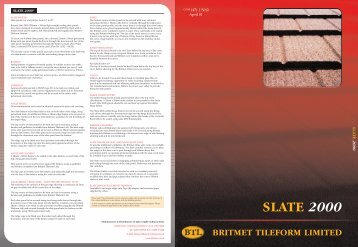 SLATE 2000 - Britmet Tileform