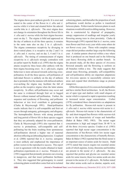 December 2012 - Journal of Threatened Taxa