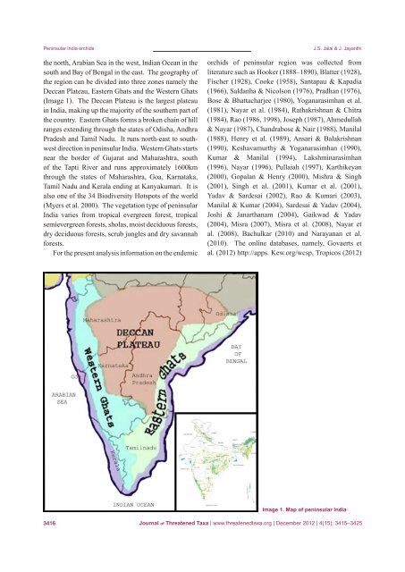 December 2012 - Journal of Threatened Taxa