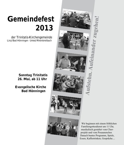 MÃ¤rz bis Mai 2013 - Evangelische Trinitatis-Kirchengemeinde