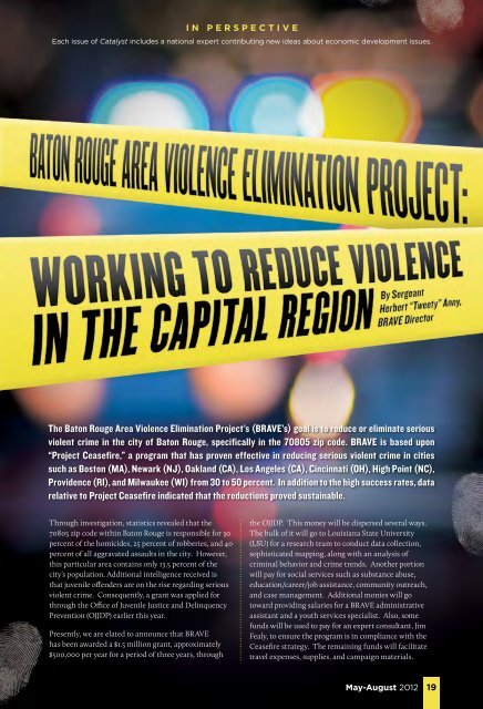 The Baton Rouge Area Violence Elimination Project's (BRAVE's ...