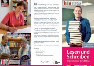 Flyer: Lesen und Schreiben lernen in Bremerhaven