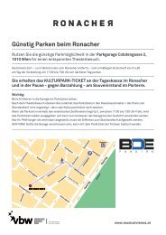 GÃ¼nstig Parken beim Ronacher