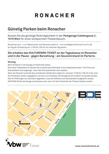 GÃ¼nstig Parken beim Ronacher