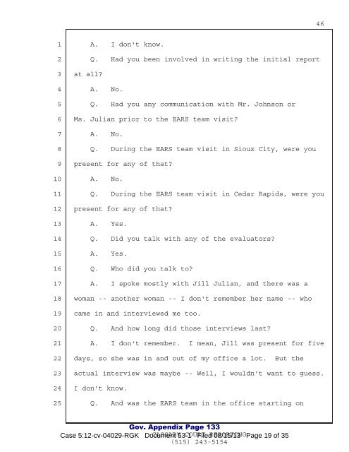 Teresa Baumann Deposition - Main Justice