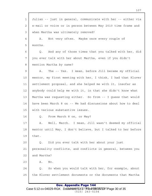 Teresa Baumann Deposition - Main Justice