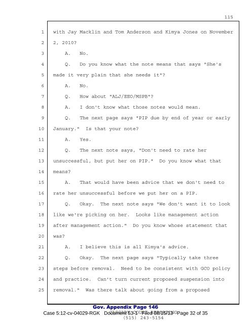 Teresa Baumann Deposition - Main Justice