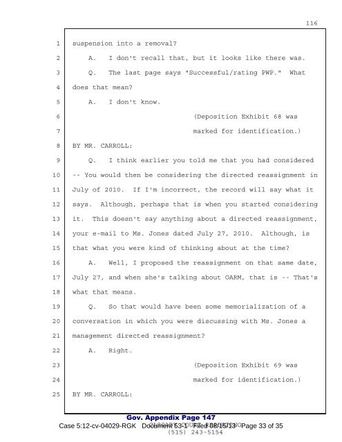 Teresa Baumann Deposition - Main Justice