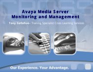 Avaya Media Server Monitoring and Management