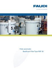 Fully automatic Backflush Filter Type RSF 30 - Faudi