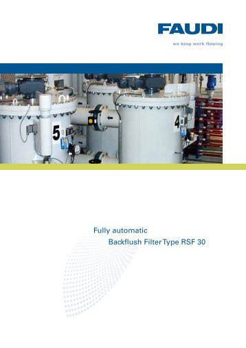 Fully automatic Backflush Filter Type RSF 30 - Faudi