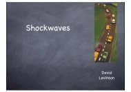 Shockwaves & Gaps