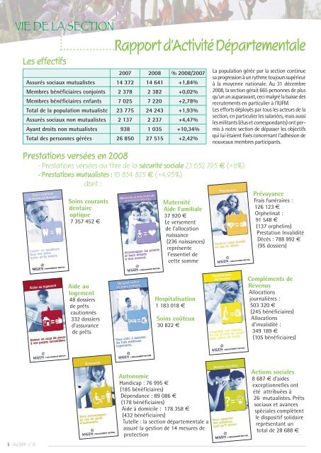 Nouveaux horaires d'ouverture de la section : page 11 - MGEN