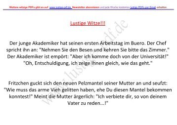 Lustige Witze!!! Der junge Akademiker hat seinen ... - Lustige-pdf.de