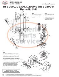 BT L 2000, L 2300, L 2000-U and L 2300-U Hydraulic Unit