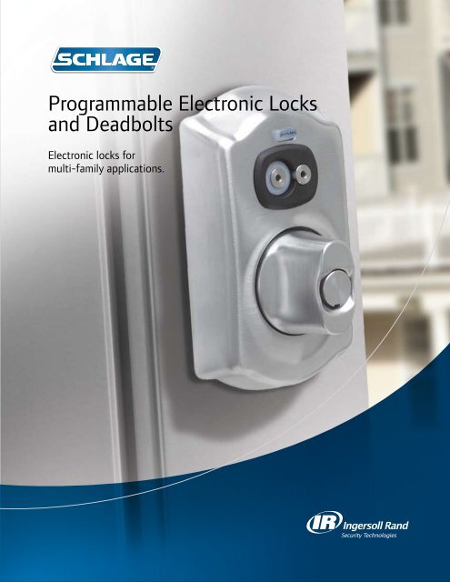 Schlage Programmable Electronic Locks & Deadbolts - Builders ...