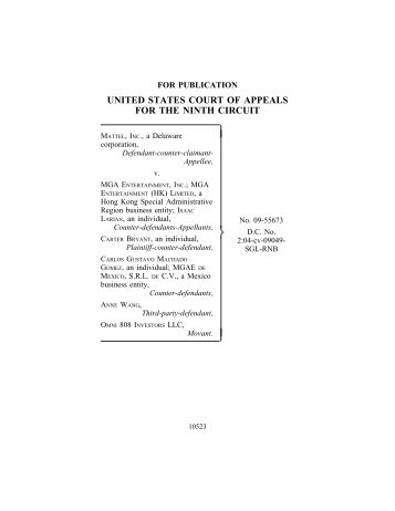 united states court of appeals for the ninth circuit - Ninth Circuit Court ...