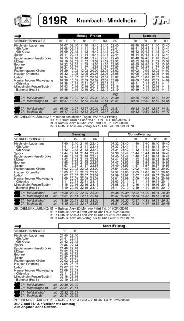 819R Krumbach - Mindelheim