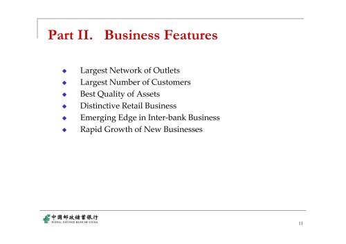 Mr. Ying Chen, Manager, Postal Savings Bank of China