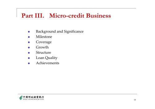 Mr. Ying Chen, Manager, Postal Savings Bank of China