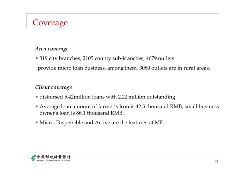 Mr. Ying Chen, Manager, Postal Savings Bank of China