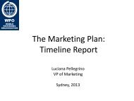 The Marketing Plan: Next Steps - World Packaging Organisation