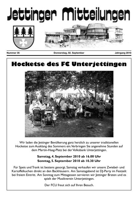 Hocketse des FC Unterjettingen